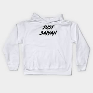 Just Saiyan - Black Kids Hoodie